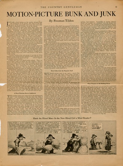 America Eats - News Clipping-The Country Gentleman- Cooking West of One Hundred