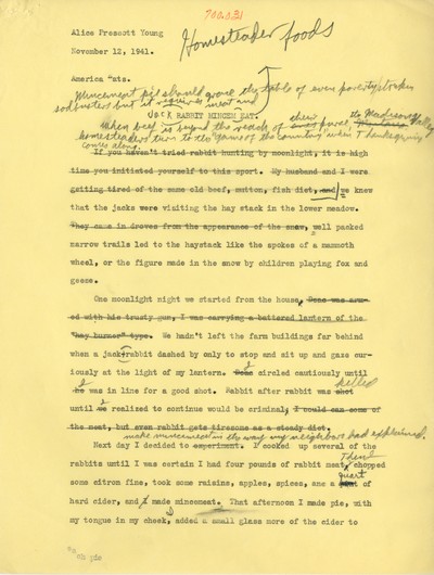 America Eats - General Essays - Homesteader Foods