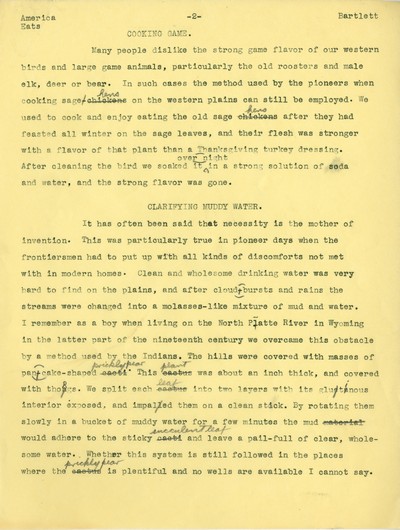 America Eats - General Essays - Dish Collection