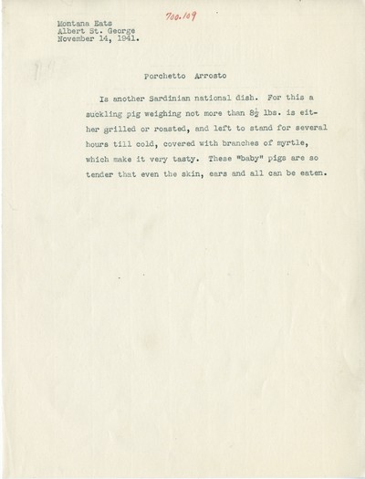 America Eats - General Essays - Porchetto Arrosto