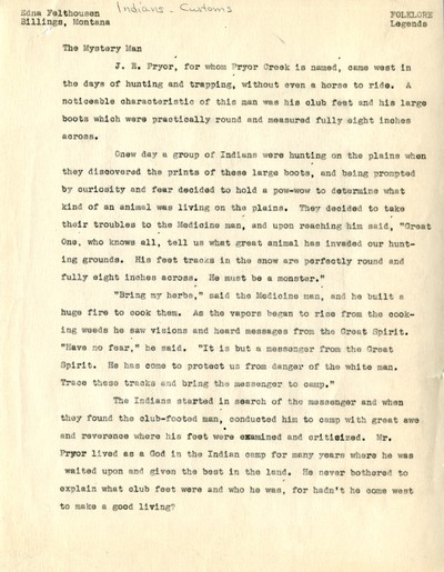 Legend of The Mystery Man - J.E. Pryor
