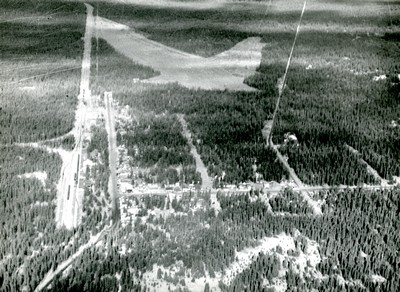 Aerial View of West Yellowstone Air field