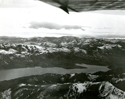 Aerial View of Missouri River Flying Between Helena and Great Falls, Montana