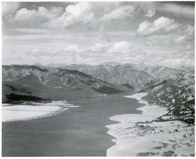 Aerial View Hebgen Dam and Madison River