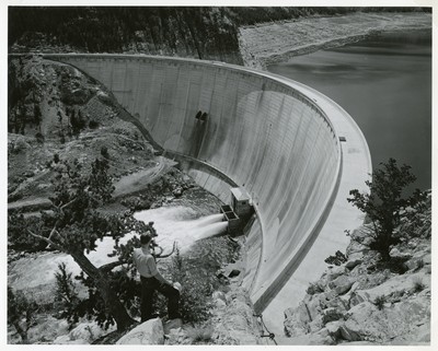 Gibson Dam and Reservoir on the Sun River, Montana