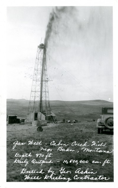 Gas Well, Cabin Creek Field Near Baker, Montana