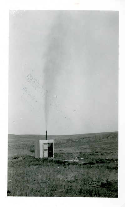 Cleaning Out a Well by Blowing in Baker Gas Field