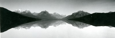 Snow Capped Peaks Mirrored in Lake McDonald