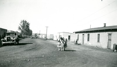 Street Scene in the Mexican Colony, Billings, MT