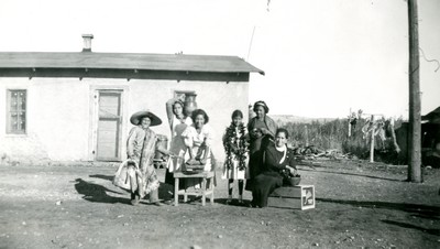 Women Demonstrating Food Preparation in Mexican Colony, Billings, MT