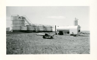 Oil Storage Tanks on the Prairie