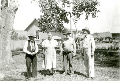 A Group of Old Timers, Open Box Bar Ranch, MT