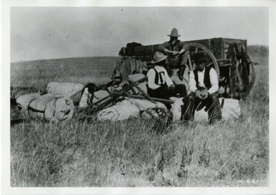 Preparing a Campsite on the Prairie