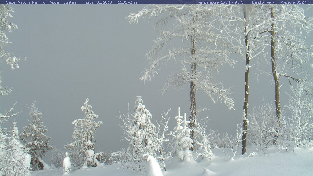 0ffline Archive Glacier National Park Apgar Lookout Winter