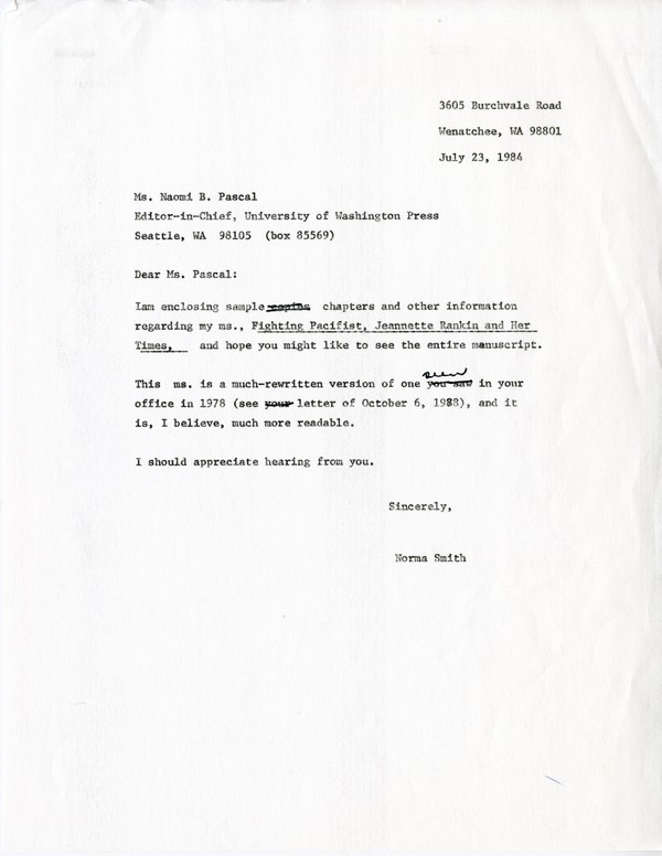 Correspondence, Publishers