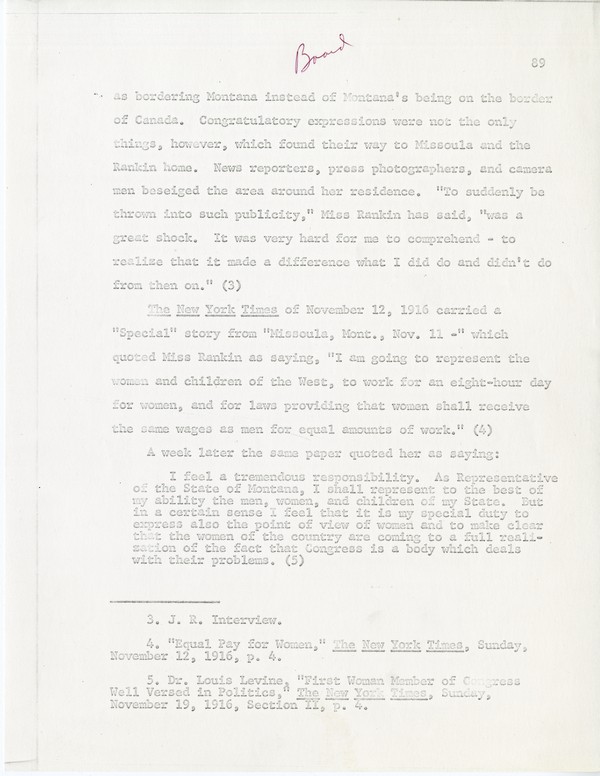 John Board, "The Lady from Montana"