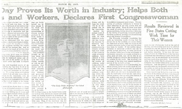 Constructive Legislation, Clippings
