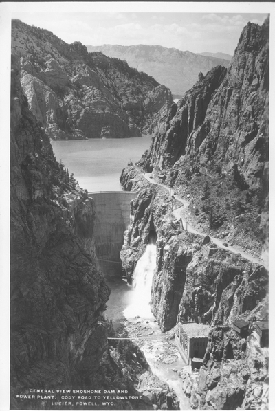 General View Shoshone Dam & Powerplant, Cody Road to Yellowstone