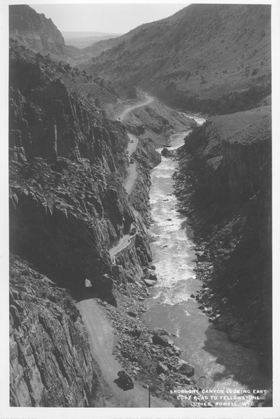 Shoshone Canyon Looking East, Cody Road to Yellowstone