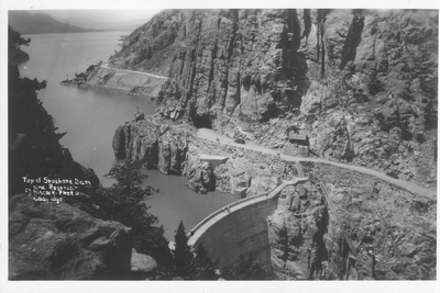 Top of Shoshone Dam & Reservoir