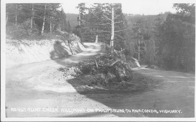 Flint Creek Hill, Mont.- on Phillipsburg to Anaconda highway