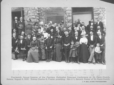 Fourteenth Annual Session of the Montana Methodist Episcopal Conference at St. Paul's Church, Helena, August 8, 1900