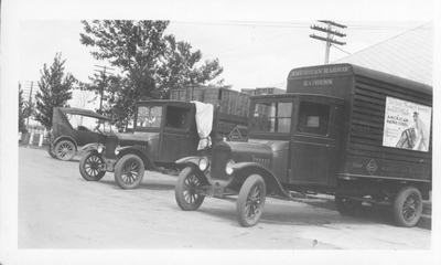 American Railway Express trucks