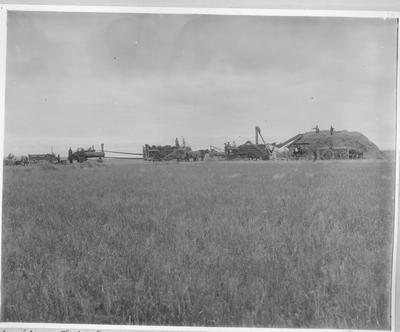Threshing on Mill Farm