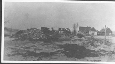 Looking Northeast at Rash Houses, Central Park, Montana