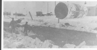 Installing Gas Tank Near Highway 10