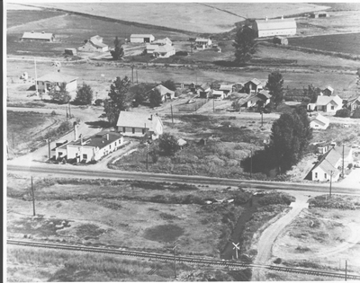 Central Park, Montana--Looking North Across Highway 10