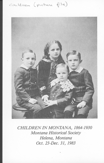 Children in Montana, 1864-1930