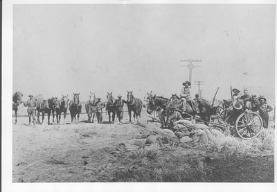 Crew of Northern Pacific Railroad Near Chestnut, Montana