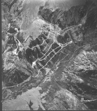 Air View of Billings-Red Lodge-Cooke City Roads, Montana