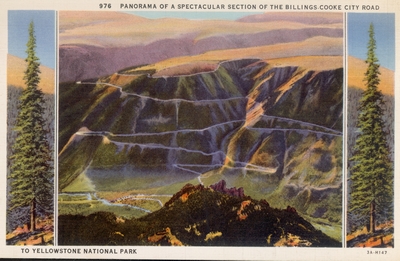 Panorama of Billings--Cooke City Road