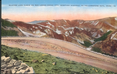 Glacier Lake Curve on Red Lodge-Cooke City Highway