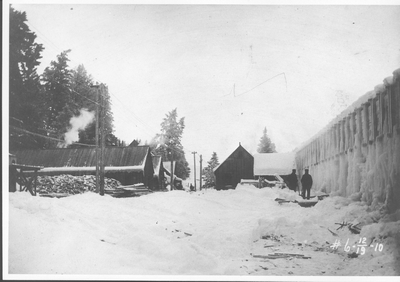 Coffer Dam in Winter, 1910