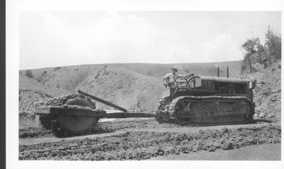 Construction of Willow Creek Dam