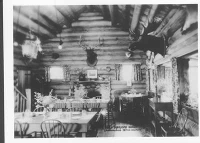 Dining Room, Half Diamond Ranch, British Columbia