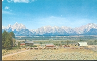View of the Teton Range from Triangle X Ranch, Wyoming