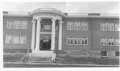 Manhattan High School after 1925 Earthquake