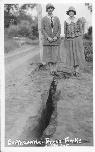 Fissure: 1925 Earthquake, Three Forks, Montana