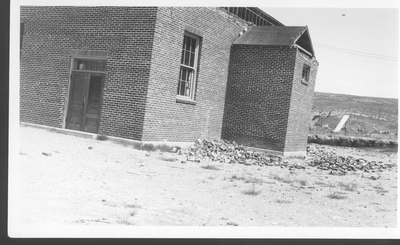 Logan School After 1925 Earthquake (corner/side view)
