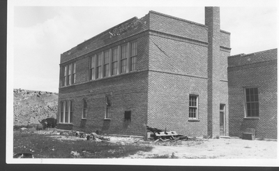 Logan School After 1925 Earthquake (corner/rear view)