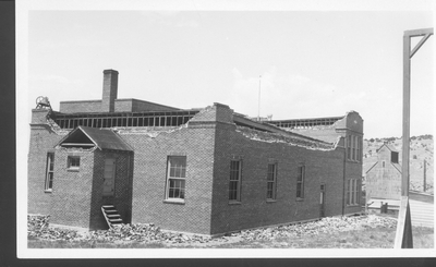 Logan School After 1925 Earthquake (elevated/roof view)
