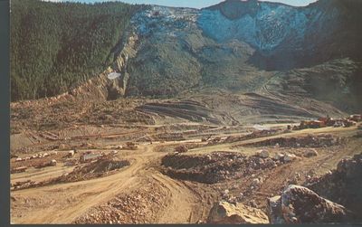 Mountain Side Excavation--1959 Montana Earthquake