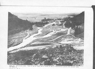 View of Fan at Lower End of Slide