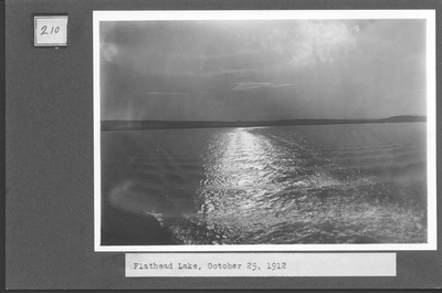 Sunset on Flathead Lake, October 25, 1912 (2)