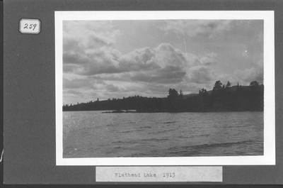 View from Boat of Flathead Lake, 1913