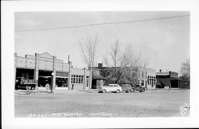 Downtown Fort Benton, ca. 1940